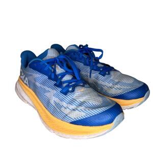 Hoka Men’s 7.5MD Clifton 9 Shoes Running Walking Blue Cushion Support Sneakers